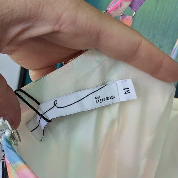 NWT Egreis Tiered Ruffle Corset Babydoll Party Dress - Picture 9 of 10